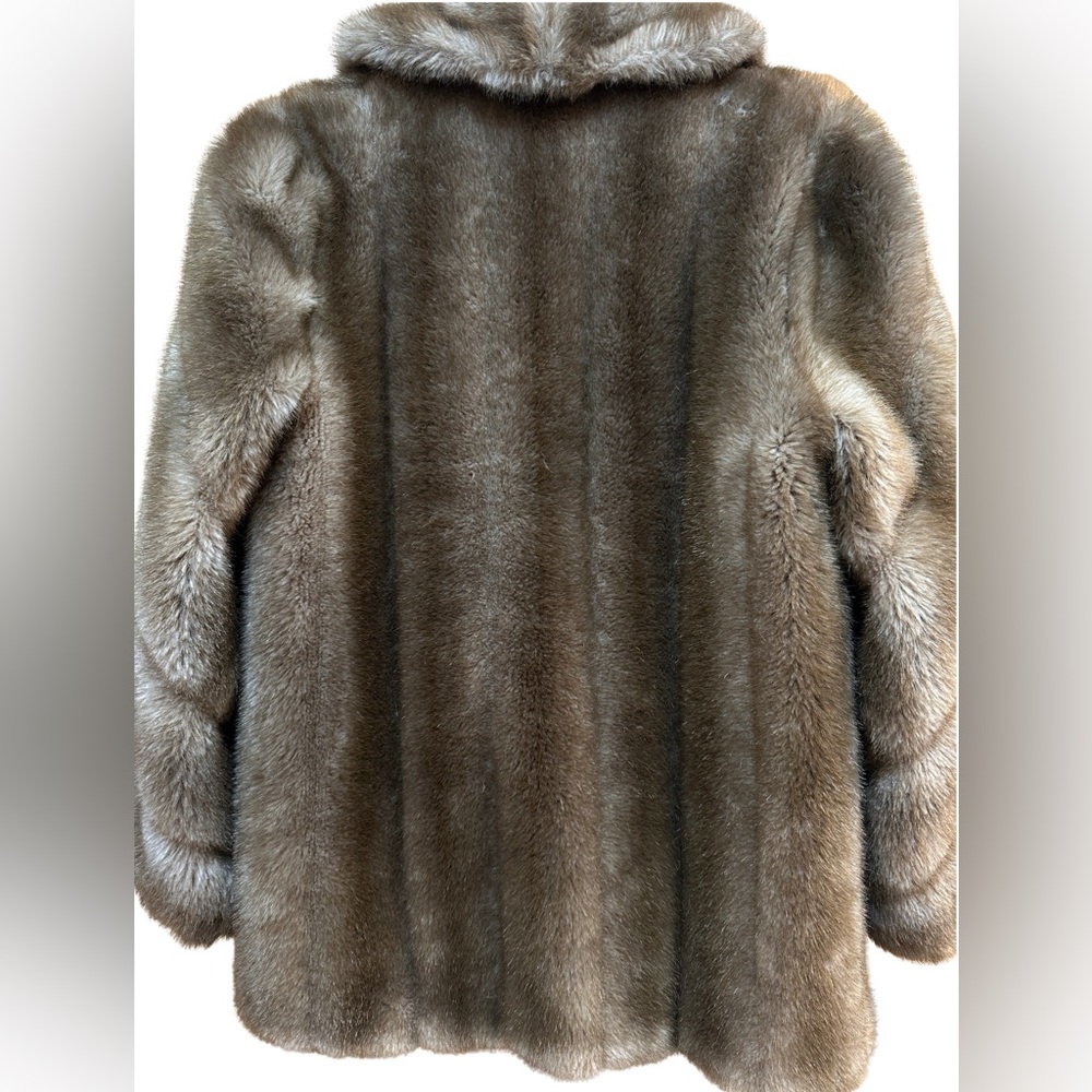 Faux Fur Vintage ‘60s Womens coat Hillmoor NY brand Size L - Picture 2 of 6